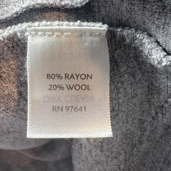 J. Jill Women's Wool Blend Knit Blazer Gray Raw Edge Seam Pockets Capsule  Large - Picture 14 of 14